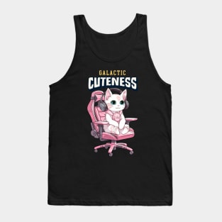 Galactic Cuteness Cat Lover Tank Top